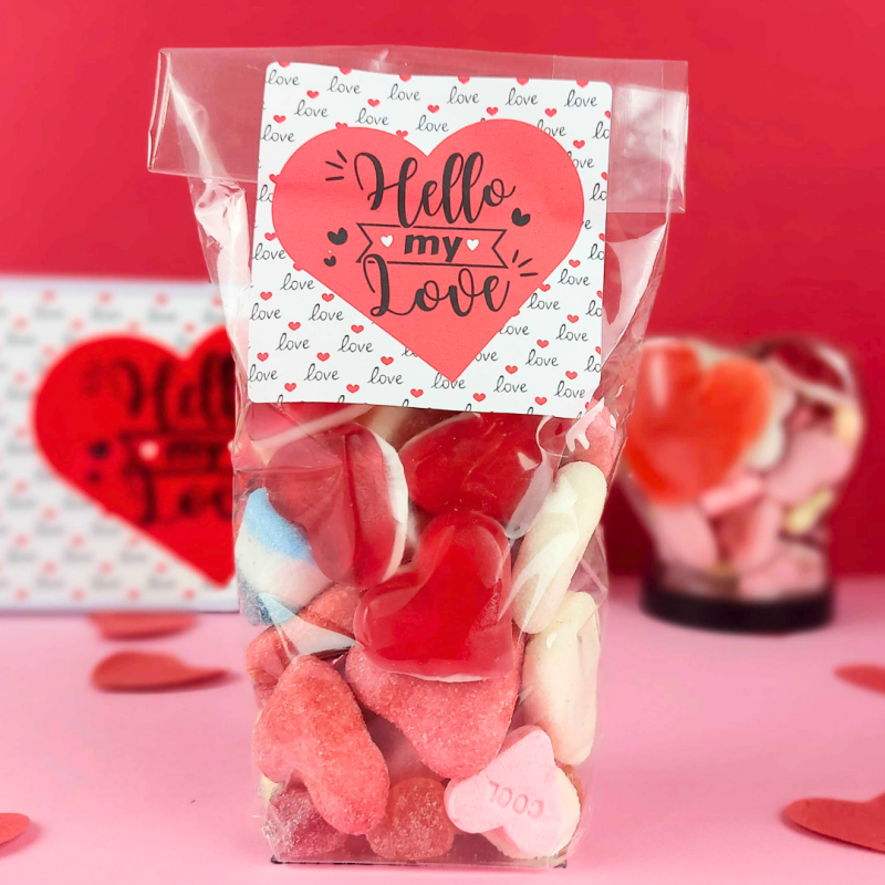 Sachet de bonbons "Hello My Love" - Saint Valentin