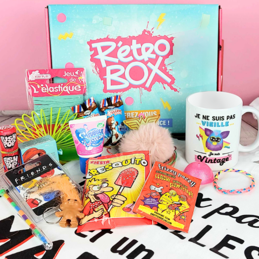Rétro Box - Girl Power - Coffret Cadeau années 80 et 90