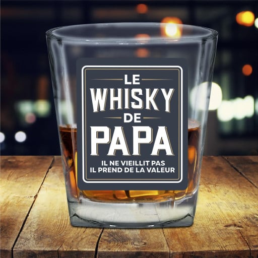 Verre à whisky Papa - Cadeau papa