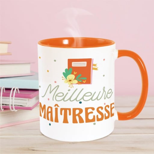 Mug orange - Meilleure Maîtresse