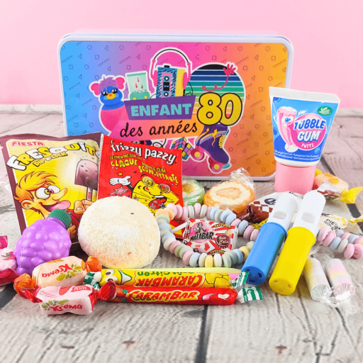 Boîte de bonbons rétro - Enfant des années 80