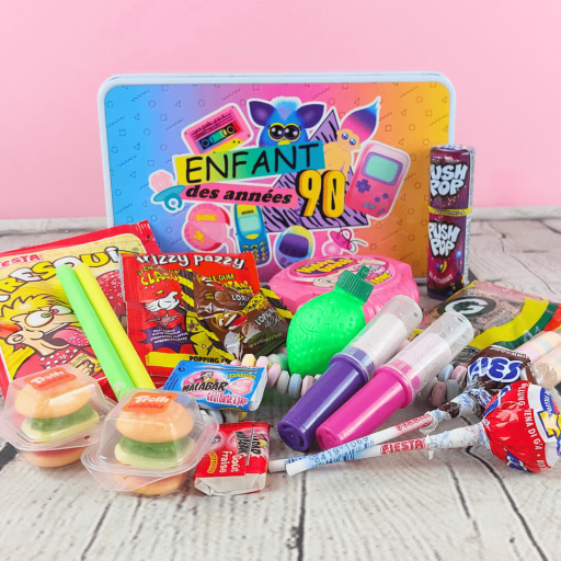 Boîte de bonbons rétro - Enfant des années 90