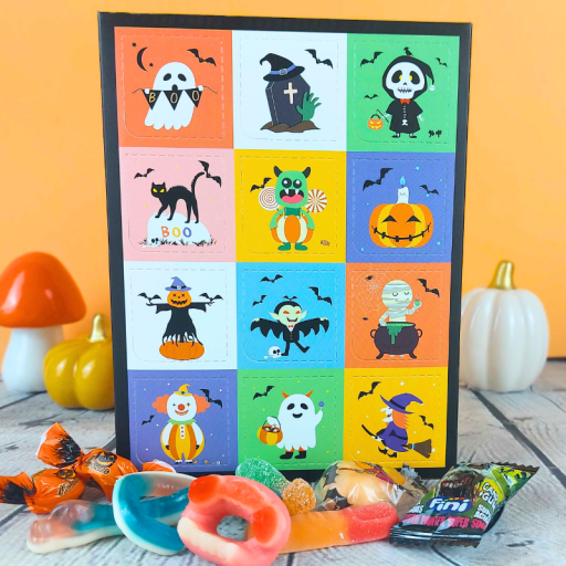 Mini calendrier de l'avent bonbons Halloween - 12 cases - 2024