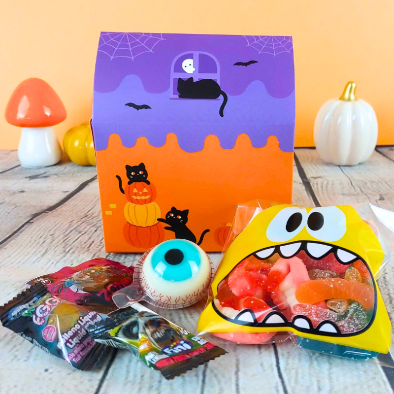Maison hantée remplie de bonbons Halloween