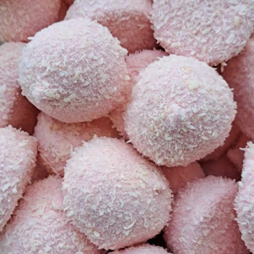 Guimauve rose à la noix de coco