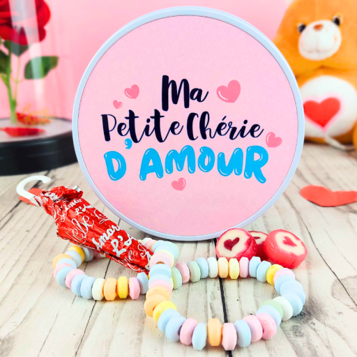 Boîte de friandises - Ma Petite Chérie d'Amour - Coffret cadeau St Valentin