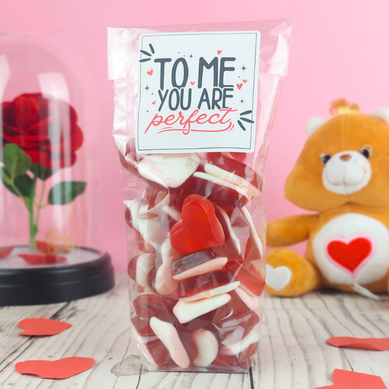 Sachet de bonbons coeurs "To me you are Perfect" - Saint Valentin - 250g