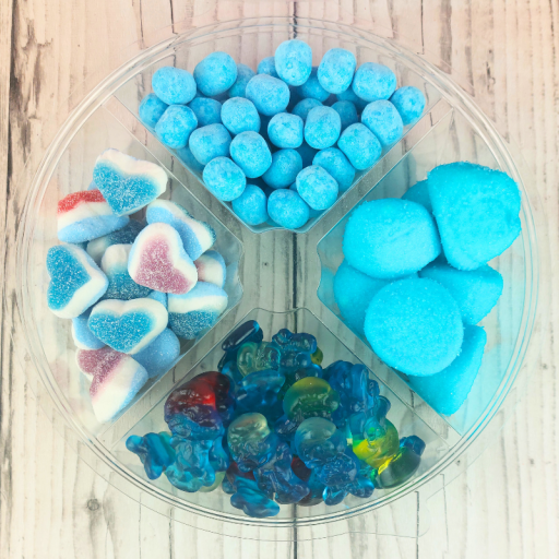 Plateau de bonbons bleus - Candy Mix