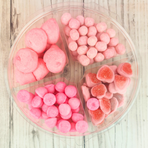 Plateau de bonbons roses - Candy Mix