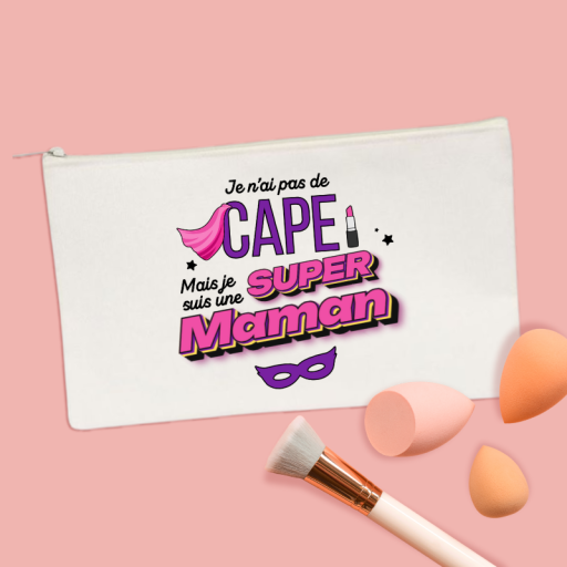 Pochette - Je n'ai pas de cape mais je suis une Super Maman