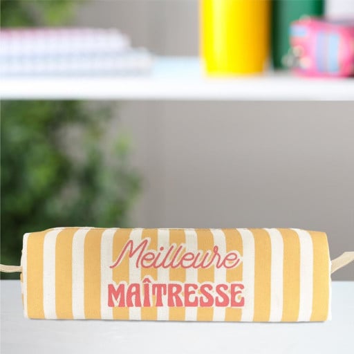 Trousse Meilleure Maîtresse à rayures