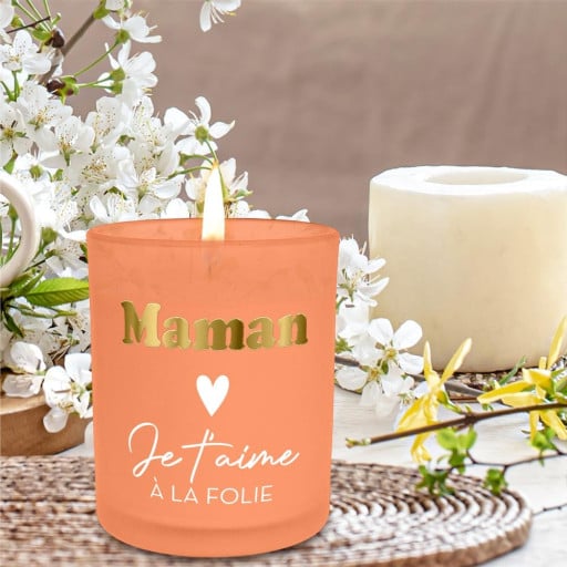 Bougie affective - Maman je t'aime à la folie