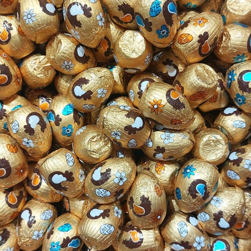 Oeuf praliné au chocolat au lait de Pâques