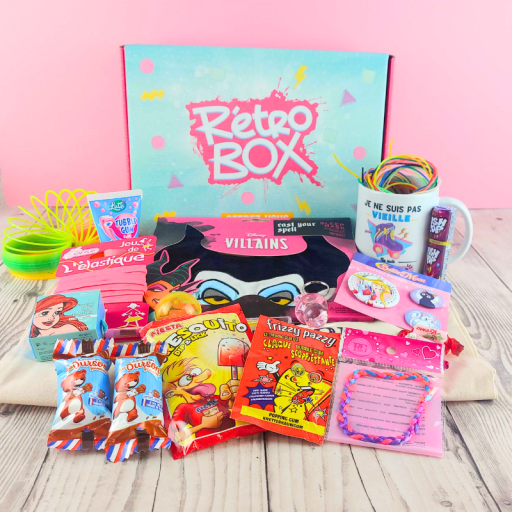 Rétro Box - Girl Power - Coffret Cadeau années 80 et 90 -  Génération Souvenirs