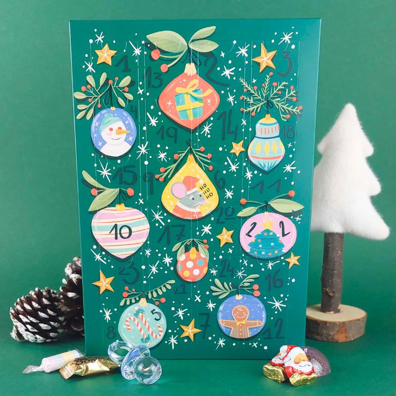 Calendrier De L'Avent Pâtisserie – 24 Ingrédients Et Produits Inclus – Avec Livre De Recettes – Pour Cuisiner Et Décorer En Famille