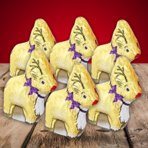 Renne de Noël en chocolat - Lot de 10