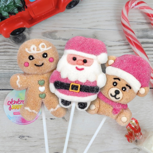 Sucette guimauve de Noël - Xmas Mallow Pop