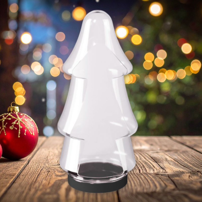 Bonbonnière sapin de Noël en plastique - Vide