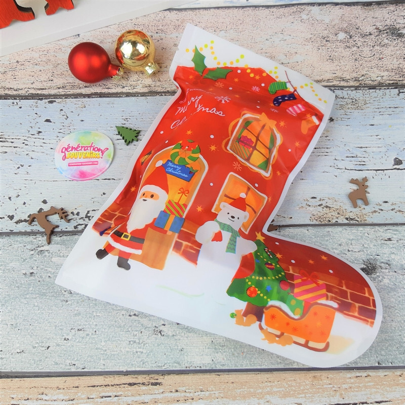 Sachet de friandises - Botte de Noël - Vide