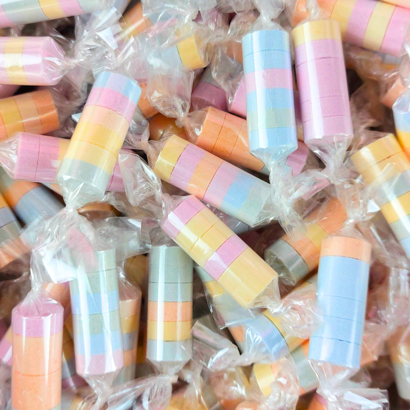 Rouleau de bonbon dextrose Minirolls Fizzers - Lot de 10