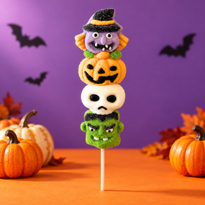 Brochette guimauve Halloween - Monster Mallow