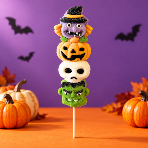 Brochette guimauve Halloween - Monster Mallow
