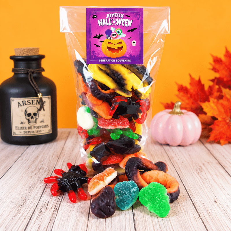 Sachet de bonbons bestioles Halloween - 150g