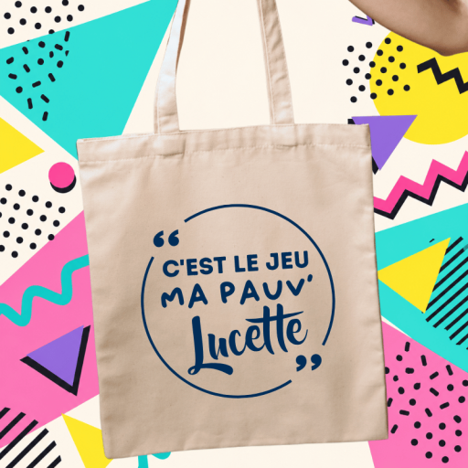 Sac cabas - C'est le jeu ma pauvre Lucette