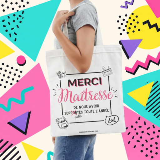 Sac cabas - Merci Maîtresse de nous avoir supportés toute l'année