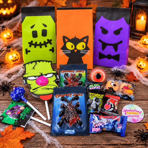 Sachet de friandises emballées Halloween
