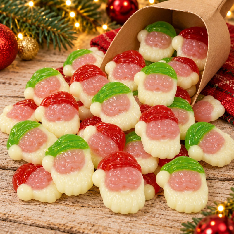 Bonbon gélifié tête de Père Noël Vidal