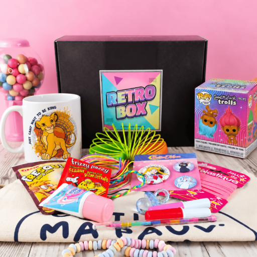 Rétro Box - Girl Power - Coffret Cadeau années 80 et 90 -  Génération Souvenirs