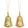 Cloche de Noël en chocolat à suspendre - Lot de 5