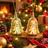 Cloche de Noël en chocolat à suspendre - Lot de 5