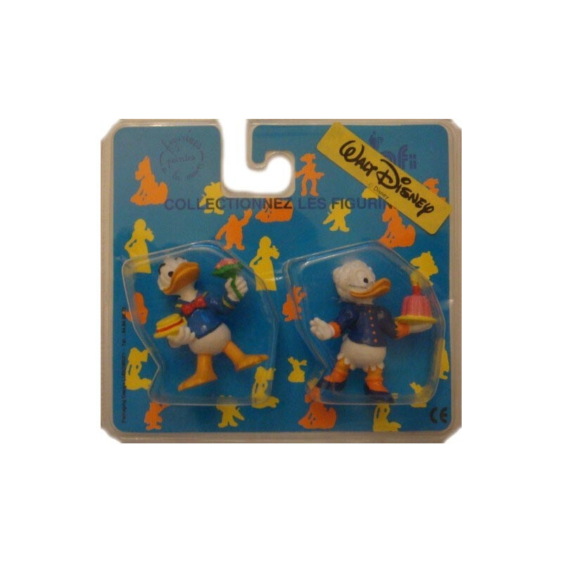 Disney : Donald et Grand-Mère Donald : Lot de 2 Figurines