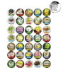 CAPS - Sachet de 6 smash caps + 1 slamer ALIEN (type POG)