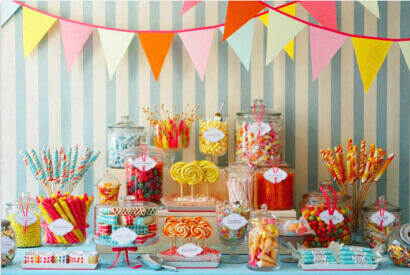 Le candy bar, une tendance toujours en vogue dans les mariages 