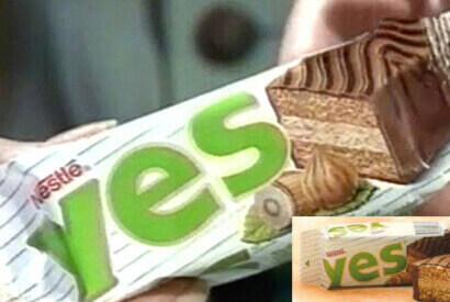 Yes noisette de Nestlé, un gâteau disparu de notre enfance !